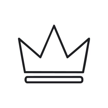 Minimalist Kraliyet Taç Sembolü. Gösterişli bir çevre, kraliyet otoritesini ve zaferi temsil ediyor. Bu grafik liderliği, başarıyı ve kazanmayı simgeliyor..