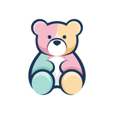 Tatlı Pastel Oyuncak Ayı Çizimi. Sevimli, çok renkli, sevgi dolu oyuncak, konforu ve çocukluk sevincini somutlaştırıyor. Çocuklar ve nazik temalar için büyüleyici bir dijital sanat eseri.