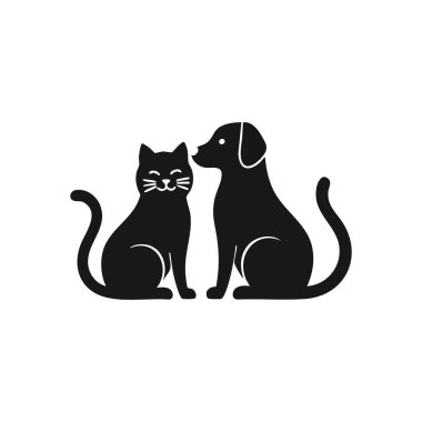 Kedi Köpeği Arkadaşlığı. Evcil bir kedi ve sadık bir tazıyı yan yana gösteren basit bir grafik farklı türler arasındaki sevgi, birlik ve karşılıklı saygıyı temsil ediyor..