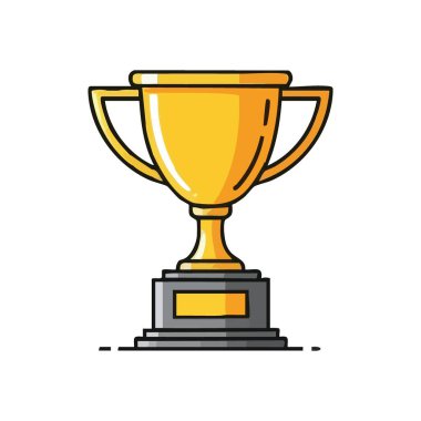 Parlak Altın Başarı Ödülü. Işıldayan bir ödülün tasviri. Başarı, zafer ve mükemmelliği temsil eder. Başarıları ve kilometre taşlarını kutlamak için mükemmel..