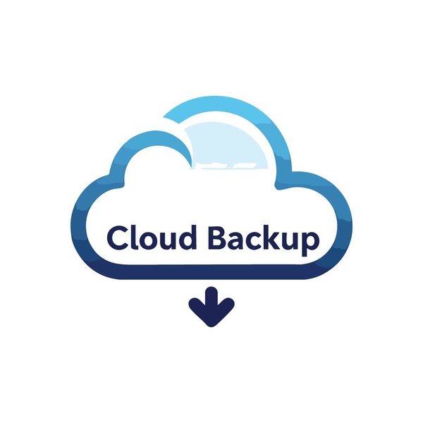 Икона системы защиты облачных данных. Этот рисунок иллюстрирует безопасное сохранение и доступ к онлайн-информации. Он символизирует цифровую защиту, надежность и расширенное архивирование.