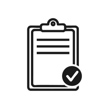 Onaylanmış İşaretli Belge Simgesi. Başarılı bir doğrulama sembolü. Bu grafik tamamlanmış bir formu ya da tamamlanmış bir anlaşmayı gösteriyor, bu da onay ve başarıyı gösteriyor..