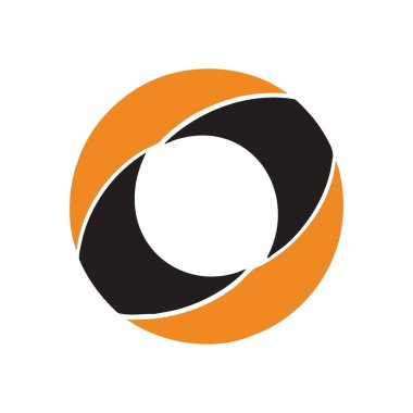 Dinamik Turuncu Çember Soyut Tasarımı. Çarpıcı kıvrımlı elementler içeren zorlayıcı bir geometrik grafik. Devamlı hareketi ve kusursuz bağlantıyı simgeler, kurumsal veya dijital için idealdir..