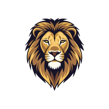 Regal Lion Head Maskot Tasarımı. Güçlü bir kedinin dinamik çizimi, gücü, cesareti ve liderliği simgeliyor. Her marka için mükemmel bir amblem.