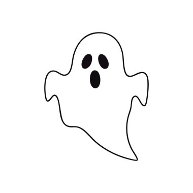 Ürkütücü Hayalet Hayalet. Bu dijital sanat klasik bir hayaleti tasvir eder. Ürkütücü tasarımlar ya da şenlikli Ekim olayları için idealdir. Gizemin ve doğaüstü güçlerin özünü somutlaştırır..