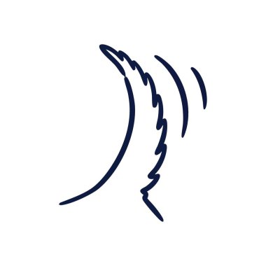 Soyut Koyu Mavi Ses Dalgaları. Minimalist bir sanatsal illüstrasyon derin çivit renginde enerjik sonik dalgalanmalar sergiliyor. Akışı, iletişimi ve dinamik gücü temsil eder.