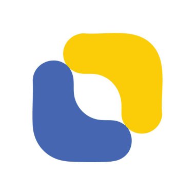 Dinamik Akışkan Bağlantılı Biçimler. Canlı soyut tasarım, organik mavi ve altın elementleri kusursuz bir şekilde birleştiriyor. Bu çağdaş grafik ortaklığı, akışı ve dijitali simgeler..