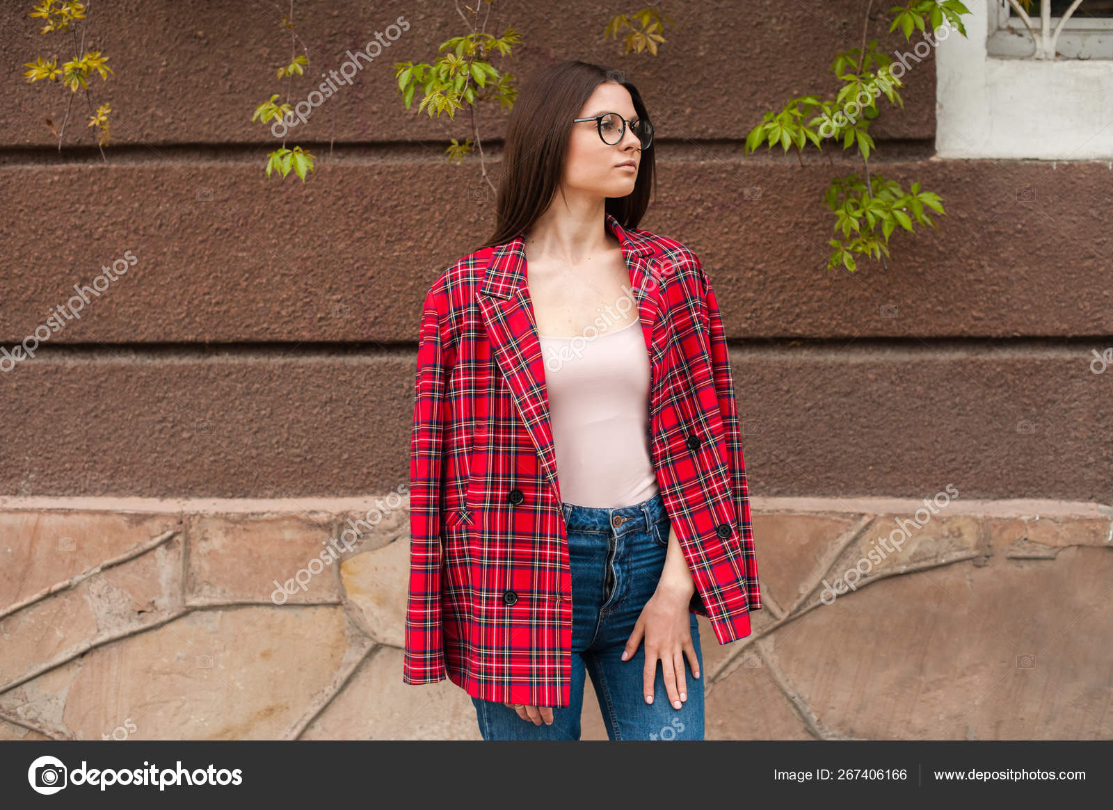 Beautiful girl in a red jacket Stock Photo by ©dmytrobandak 267406166
