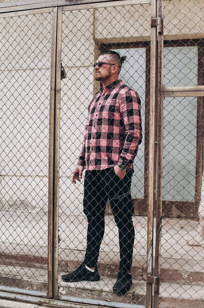 a tired man with a beautiful beard