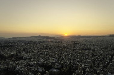 Atina güzel gün batımı