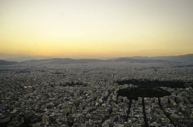 Atina güzel gün batımı