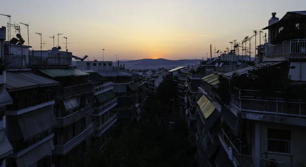 Atina güzel gün batımı