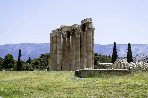 Temple Zeus Olympien Athènes — Photo