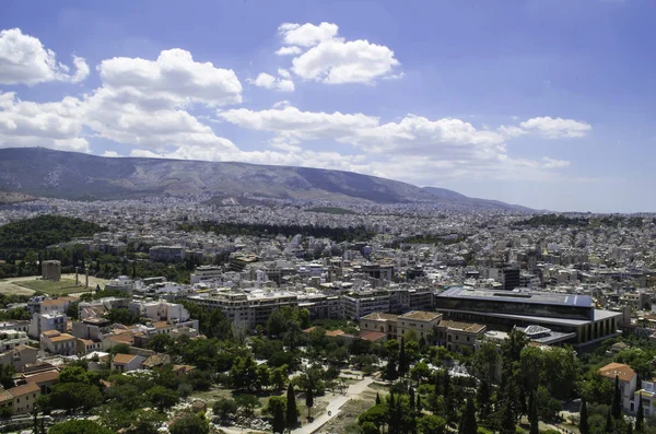 Panorama Ateny Grecja — Zdjęcie stockowe