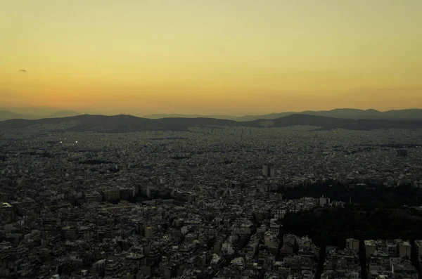 Panorama Aten Grecji — Zdjęcie stockowe