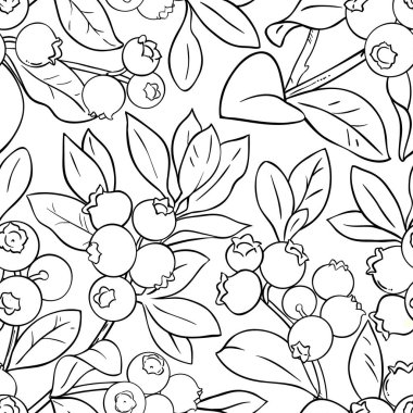 Beyaz arka plan üzerinde yaban mersini vektör şekli