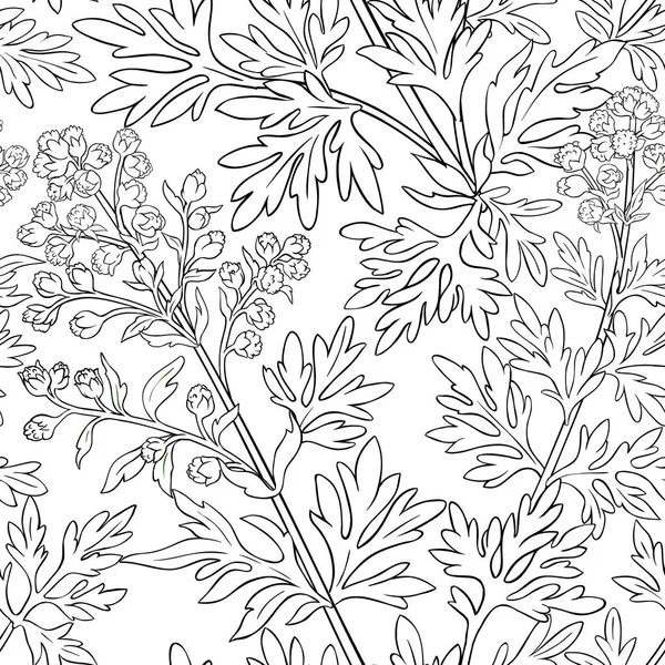 Motif Vectoriel Absinthe Sur Fond Blanc — Image vectorielle