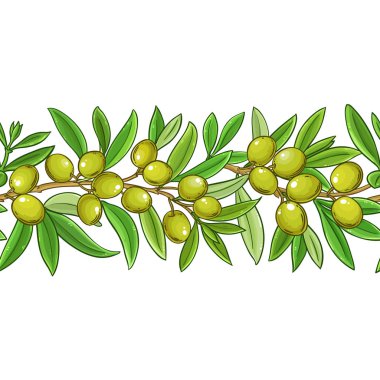 Zeytin vektör desen renk arka plan üzerinde