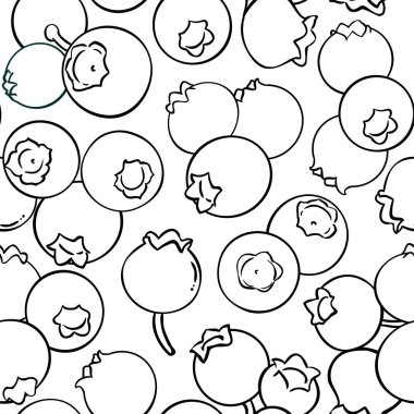 Beyaz arka plan üzerinde yaban mersini vektör şekli