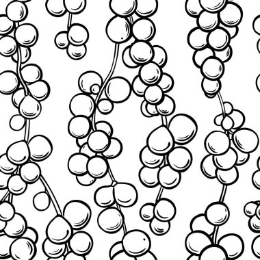 Schisandra çilek vektör desen beyaz artalanları