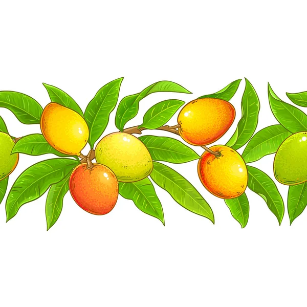 Patrón de vector de mango — Archivo Imágenes Vectoriales
