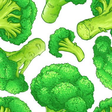 Brokoli vektör desen