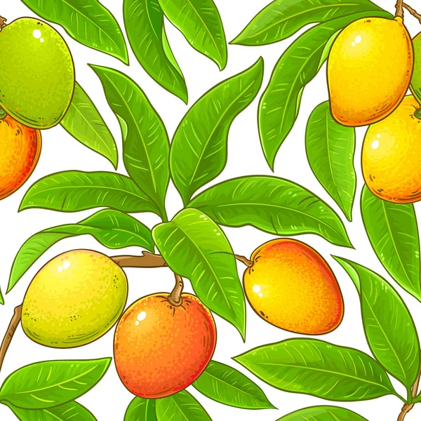 Patrón de vector de mango — Vector de stock