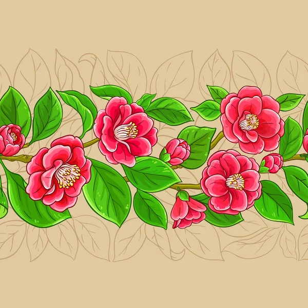 Motif vectoriel camellia — Image vectorielle