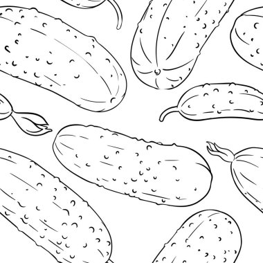 salatalık vektör deseni