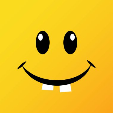 Sarı ifadeleri ve emojis. Vektör çizim içinde düz stil yakın çekim