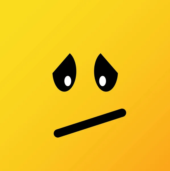 Emoticon Gialle Emoji Illustrazione Vettoriale Stile Piatto Primo Piano — Vettoriale Stock