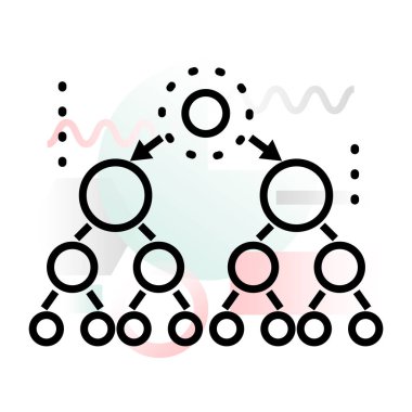 Kavramı simge iş yapı arka plan ile çağdaş ince çizgi tasarlamak vektör grafik ve web tasarımı için