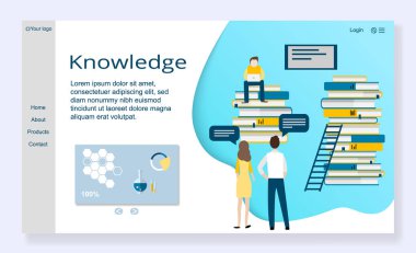 Web sitesi şablonu bilgi kavramının