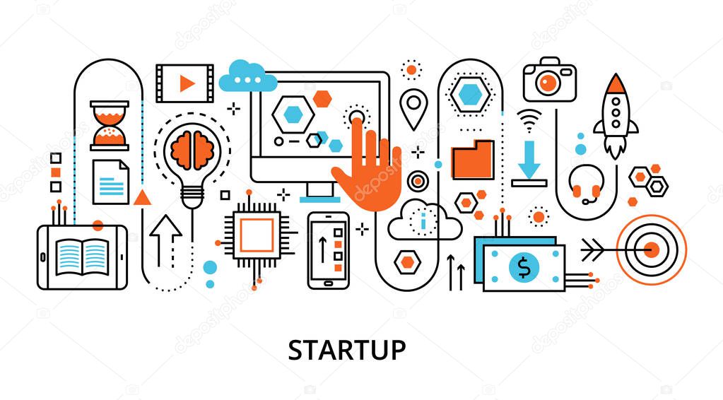 Concept of startup project and innovation development