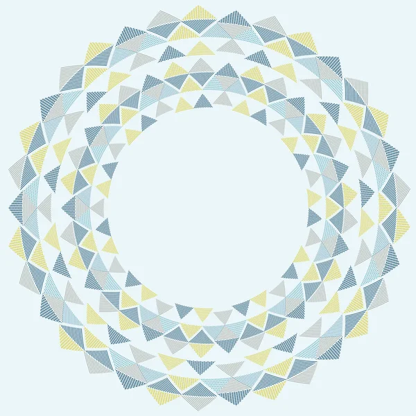 Üçgen Geometrik Dairesel Desen Vektörü