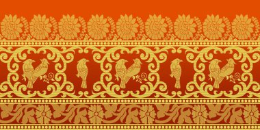 güzel grafik sari tasarımı ve bu sari tasarımı Hint stili ki bu tekstil moda endüstrisi için ve duvar kağıdı arkaplanı olarak kullanılabilir ve web sitesi bg bu stil Hindistan kökenlidir 