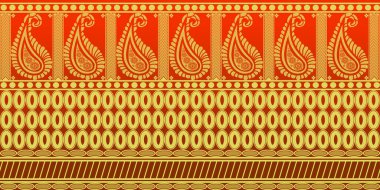 güzel grafik sari tasarımı ve bu sari tasarımı Hint stili ki bu tekstil moda endüstrisi için ve duvar kağıdı arkaplanı olarak kullanılabilir ve web sitesi bg bu stil Hindistan kökenlidir 