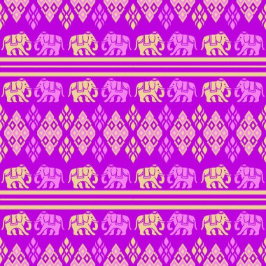 Asya tarzında popüler fil deseni bu fil grafiği Tayland 'da, Hindistan' da ve Güney Doğu Asya 'da modadır ve bu fil ve bebek fil tekstil endüstrisi ve herhangi bir paket için kullanılabilir. 