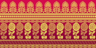 güzel grafik sari tasarımı ve bu sari tasarımı Hint stili ki bu tekstil moda endüstrisi için ve duvar kağıdı arkaplanı olarak kullanılabilir ve web sitesi bg bu stil Hindistan kökenlidir 