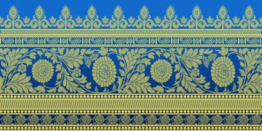 güzel grafik sari tasarımı ve bu sari tasarımı Hint stili ki bu tekstil moda endüstrisi için ve duvar kağıdı arkaplanı olarak kullanılabilir ve web sitesi bg bu stil Hindistan kökenlidir 