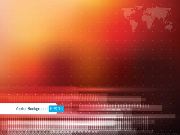 Soyut fütüristik teknoloji arka plan ile noktalı çizgiler, Dünya Haritası ile internet banner için arka plan. Bilimsel ya da tıbbi kırmızı arka plan.