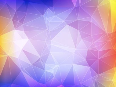 Çok renkli poligonal üçgenler vektör Illustration. Geometrik arka plan gradyan ile Origami tarzında.