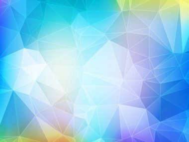 Çok renkli poligonal üçgenler vektör Illustration. Geometrik arka plan gradyan ile Origami tarzında.