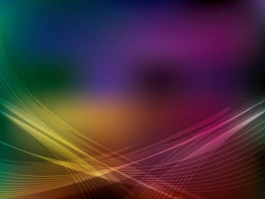 Arka plan, şablon düzeni vektör çizim dalga eğrileri