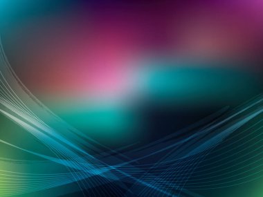 Arka plan, şablon düzeni vektör çizim dalga eğrileri