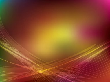 Arka plan, şablon düzeni vektör çizim dalga eğrileri