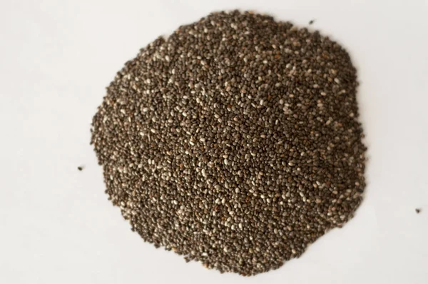 Isolated Photo Chia Seeds — Stock Photo, Image