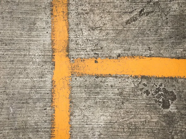 Close Asphalt Road Yellow Marking — Stock Photo, Image