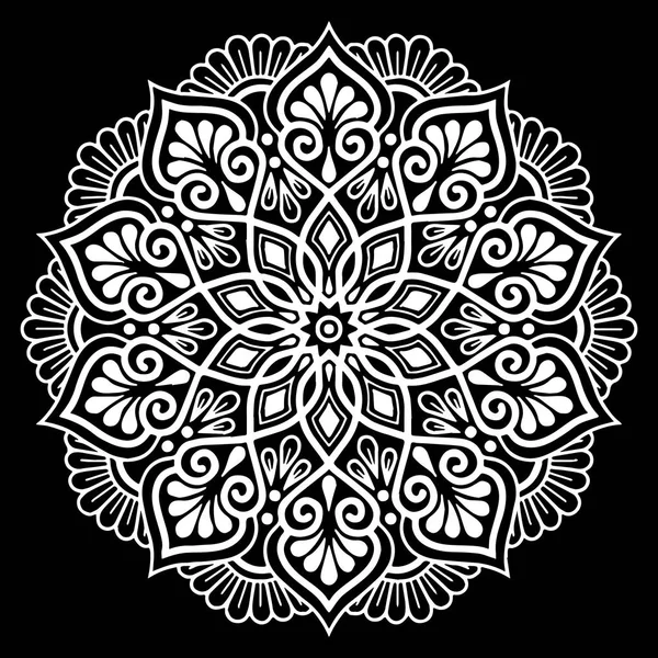 Mandala pattern white — Stock Vector