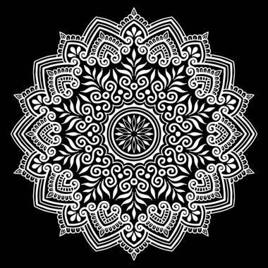 Mandala desen beyaz